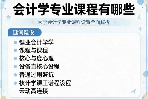 会计学专业课程有哪些 大学会计学专业核心课程设置全面解析