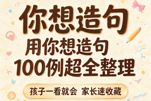 你想造句,用你想造句100例超全整理,孩子一看就会,家长速收藏