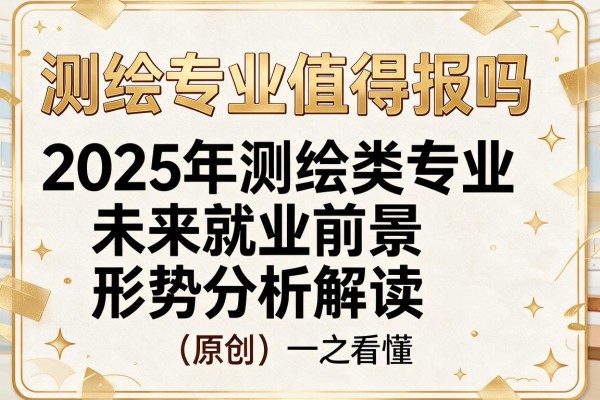 测绘专业值得报吗2025年测绘类专业未来就业前景形势分析解读(原创)一文看懂
