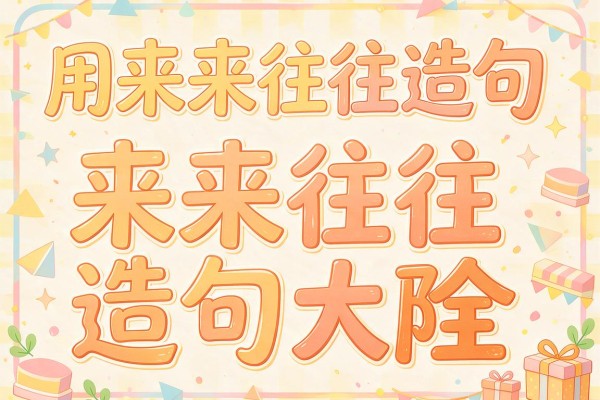 用来来往往造句-来来往往造句大全