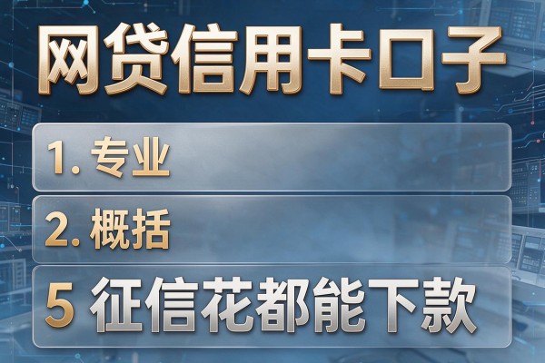 网贷信用卡口子,专业概括5个征信花都能下款