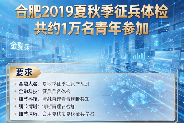 合肥2019年夏秋季征兵体检共约1万名青年参加