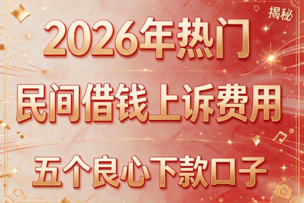 2026年热门民间借钱上诉费用，揭秘五个良心下款口子