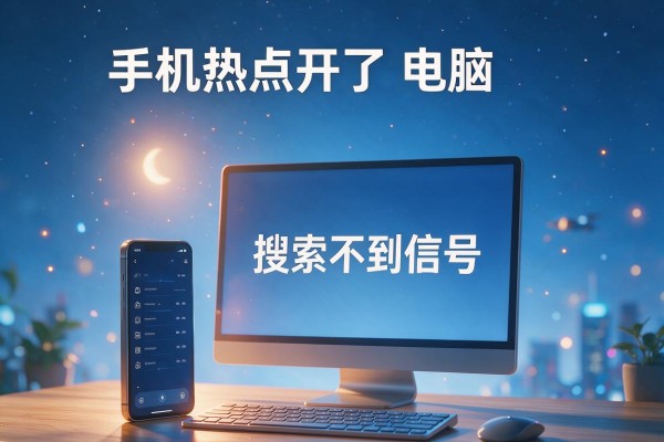 手机热点开了电脑搜索不到信号