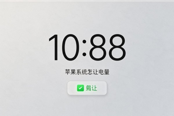 苹果系统怎么让电量显示数字