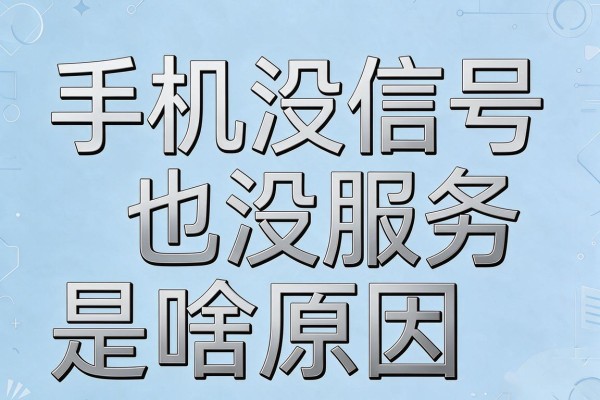 手机没信号也没服务是啥原因