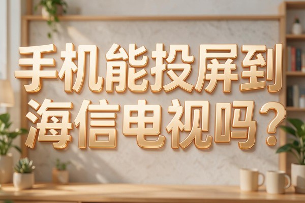 手机能投屏到海信电视吗?