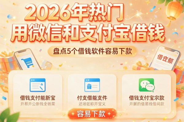 2026年热门用微信和支付宝借钱,盘点5个借钱软件容易下款