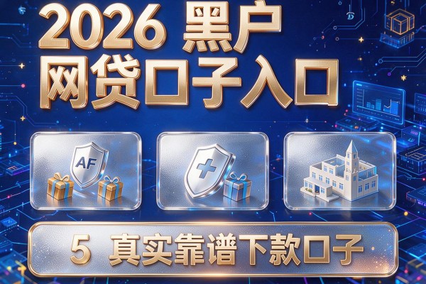 2026黑户网贷口子入口，整理5个真实靠谱能下款的口子