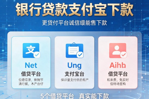 银行贷款支付宝下款,对比5个借贷平台真实能下款