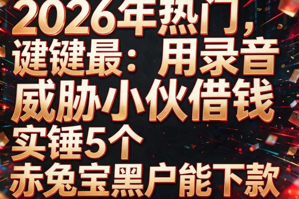 2026年热门用录音威胁小伙借钱,实锤5个赤兔宝黑户能下款