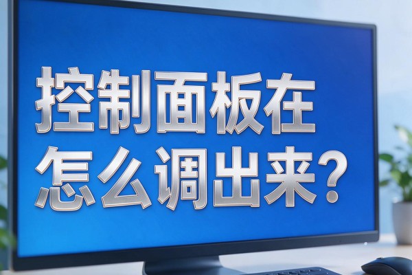 控制面板在电脑上怎么调出来?