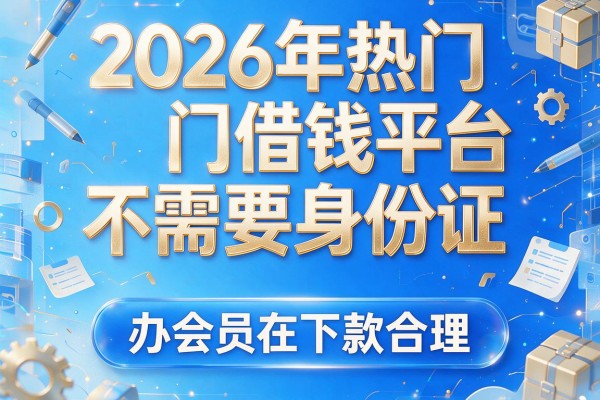 2026年热门借钱平台不需要身份证,办会员在下款合理