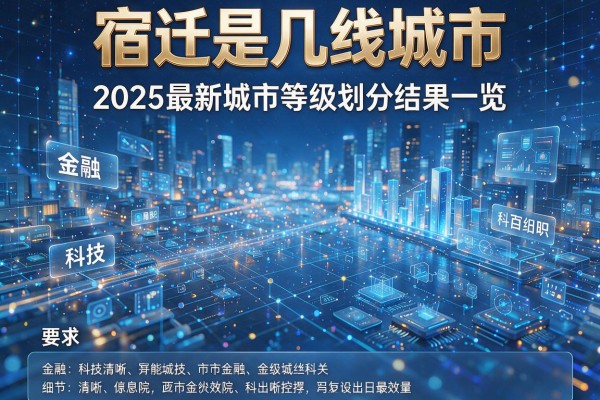 宿迁是几线城市 2025最新城市等级划分结果一览