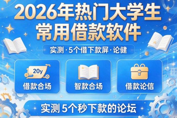 2026年热门大学生常用借款软件,实测5个秒下款的论坛