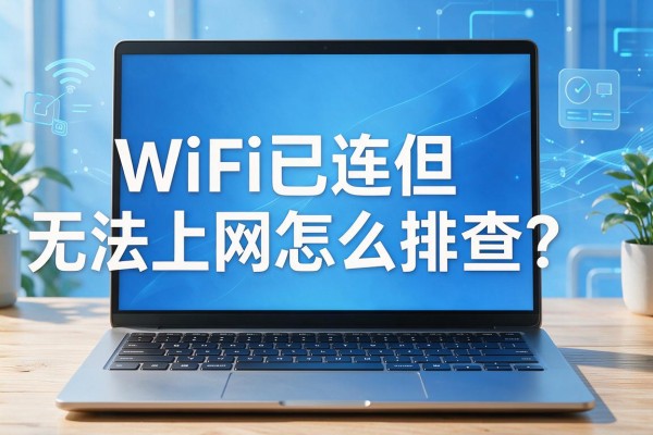 笔记本WiFi已连但无法上网怎么排查？