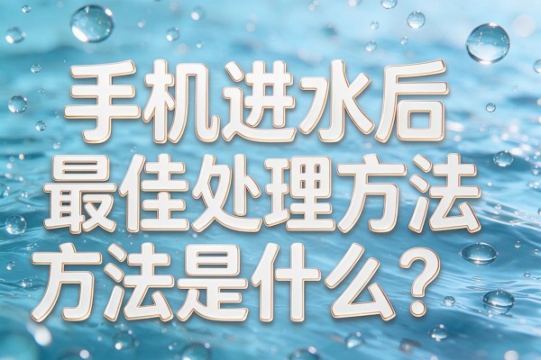 手机进水后最佳处理方法是什么?