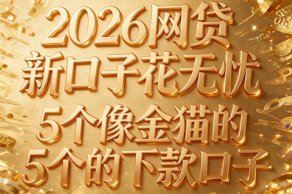 2026网贷新口子花无忧,揭秘5个像金猫的下款口子