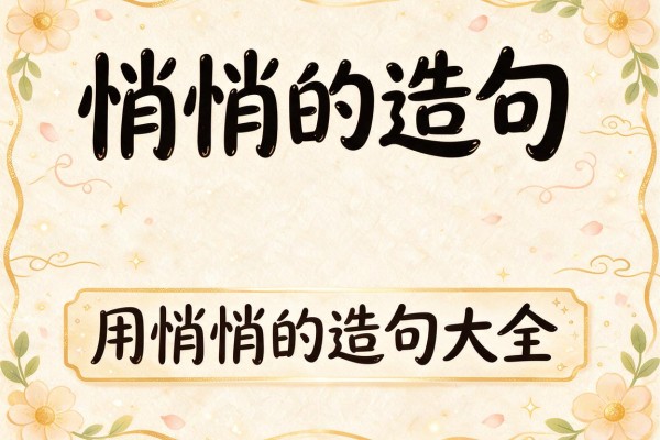 悄悄的造句-用悄悄的造句大全