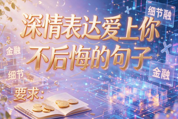 深情表达爱上你不后悔的句子