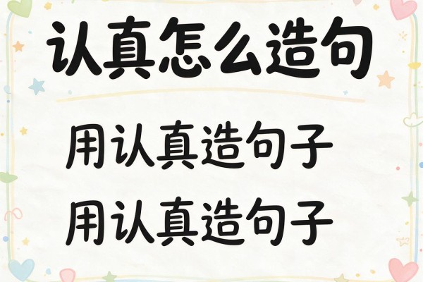 认真怎么造句-用认真造句子