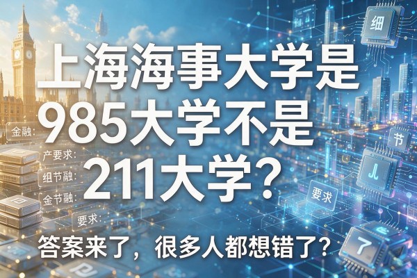 上海海事大学是985大学还是211大学?答案来了,很多人都想错了