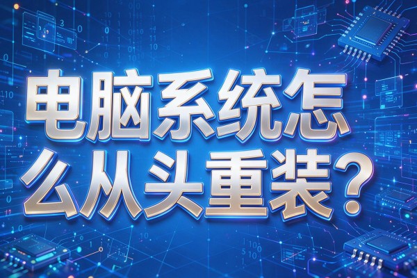 电脑系统怎么从头重装?