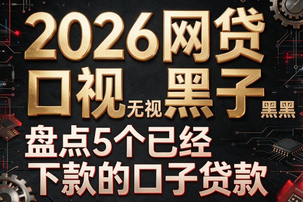 2026网贷口子无视黑白,盘点5个已经下款的口子贷款