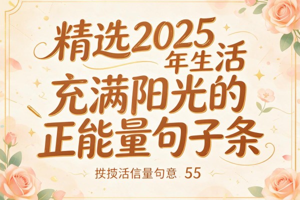 精选2025年生活充满阳光的正能量句子55条