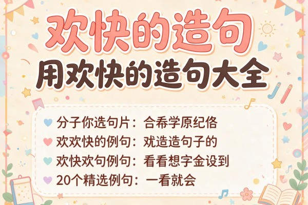 欢快的造句-用欢快的造句大全 20个精选例句一看就会