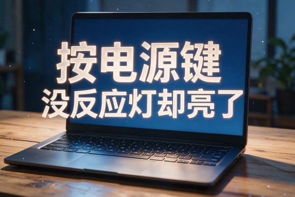 笔记本按电源键没反应灯却亮了