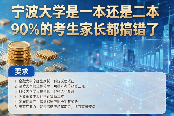 宁波大学是一本还是二本90%的考生家长都搞错了