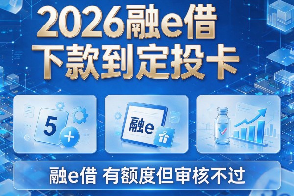 2026融e借下款到定投卡,盘点5个融e借有额度但审核不过