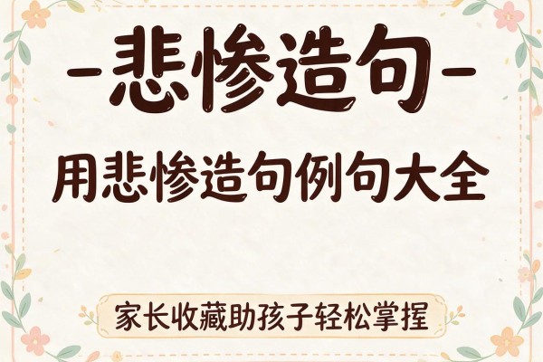 悲惨造句-用悲惨造句例句大全 家长收藏助孩子轻松掌握