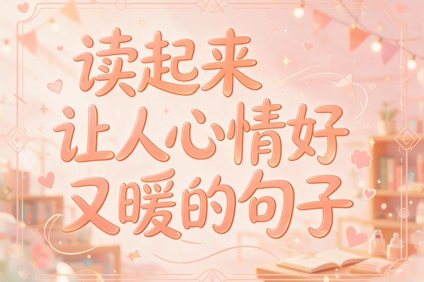 读起来让人心情好又暖的句子