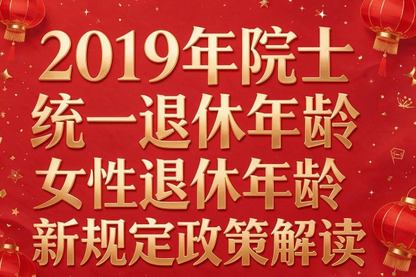 2019年院士统一退休年龄及女性退休年龄新规定政策解读