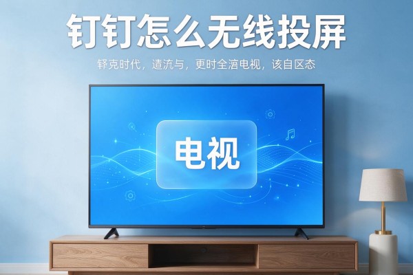 钉钉怎么无线投屏到电视