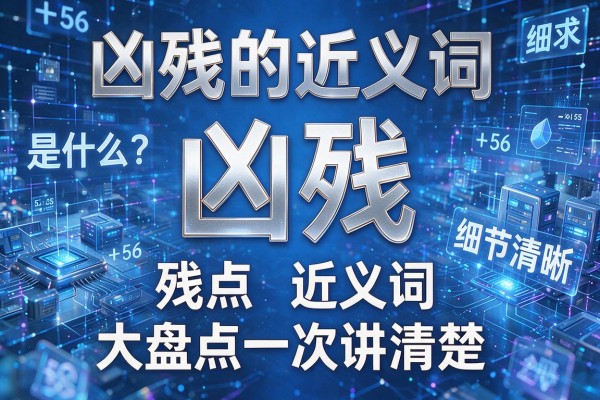 凶残的近义词是什么?凶残的近义词大盘点一次讲清楚