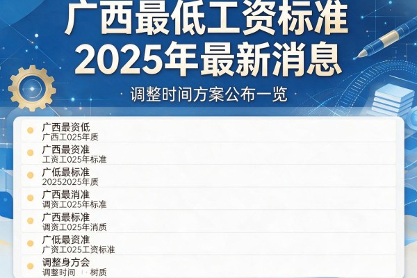 广西最低工资标准2025年最新消息及调整时间方案公布一览