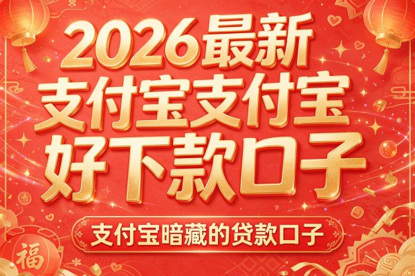2026最新支付宝好下款口子,支付宝暗藏的贷款口子