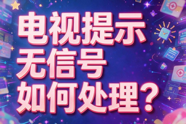 电视提示无信号如何处理?