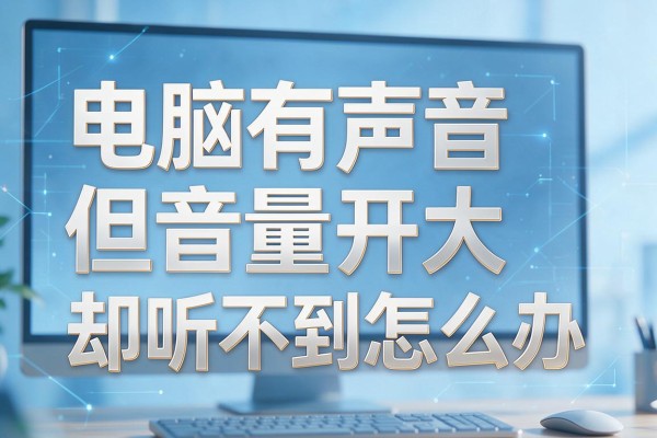 电脑有声音但音量开最大却听不到怎么办