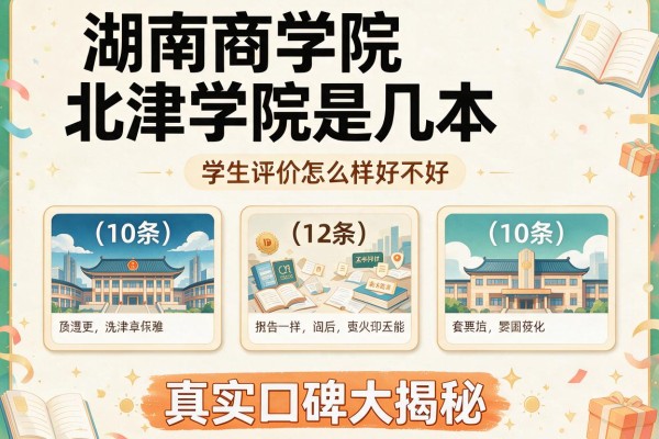 湖南商学院北津学院是几本 学生评价怎么样好不好(10条) 真实口碑大揭秘