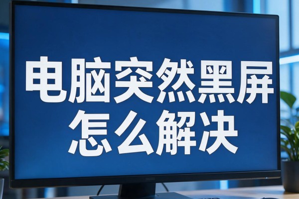 电脑突然黑屏怎么解决