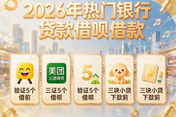 2026年热门银行贷款借呗借款，验证5个美团三块小贷下款前