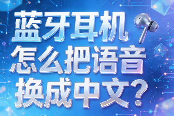蓝牙耳机怎么把语音换成中文?