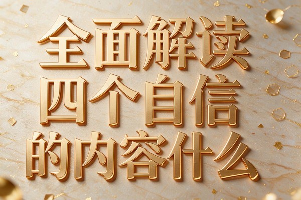全面解读四个自信的内容是什么