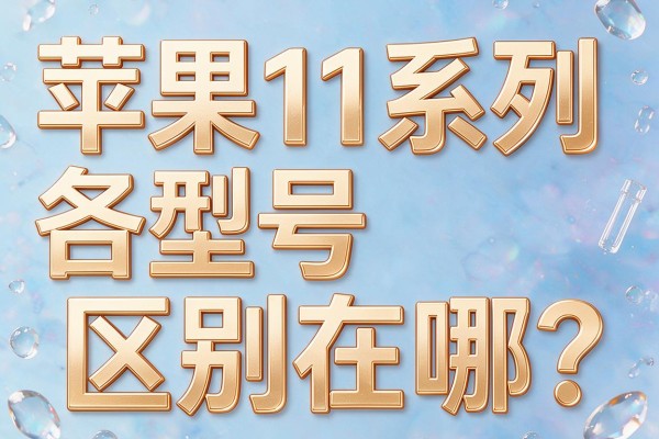 苹果11系列各型号区别在哪?