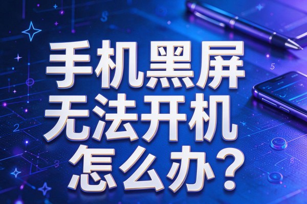 手机黑屏无法开机怎么办?