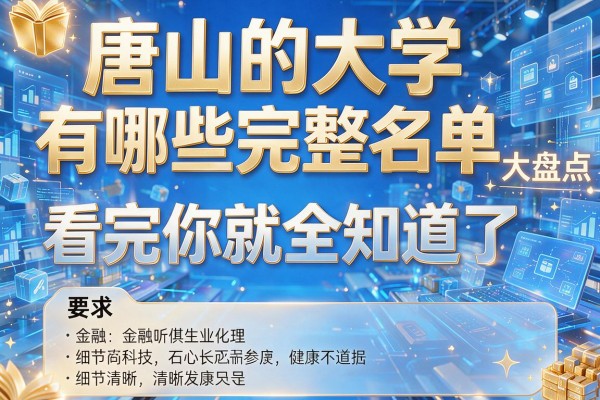 唐山的大学有哪些完整名单大盘点看完你就全知道了